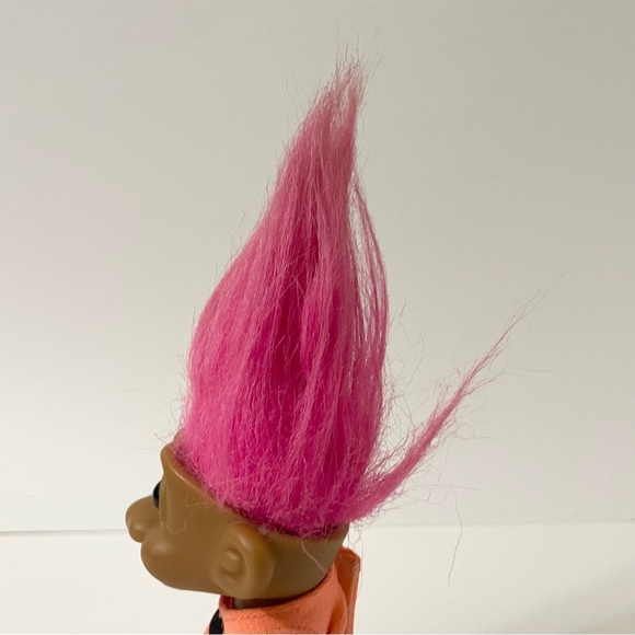Vintage Russ Troll I Love Biking Pink Hair Doll - Picture 5 of 16